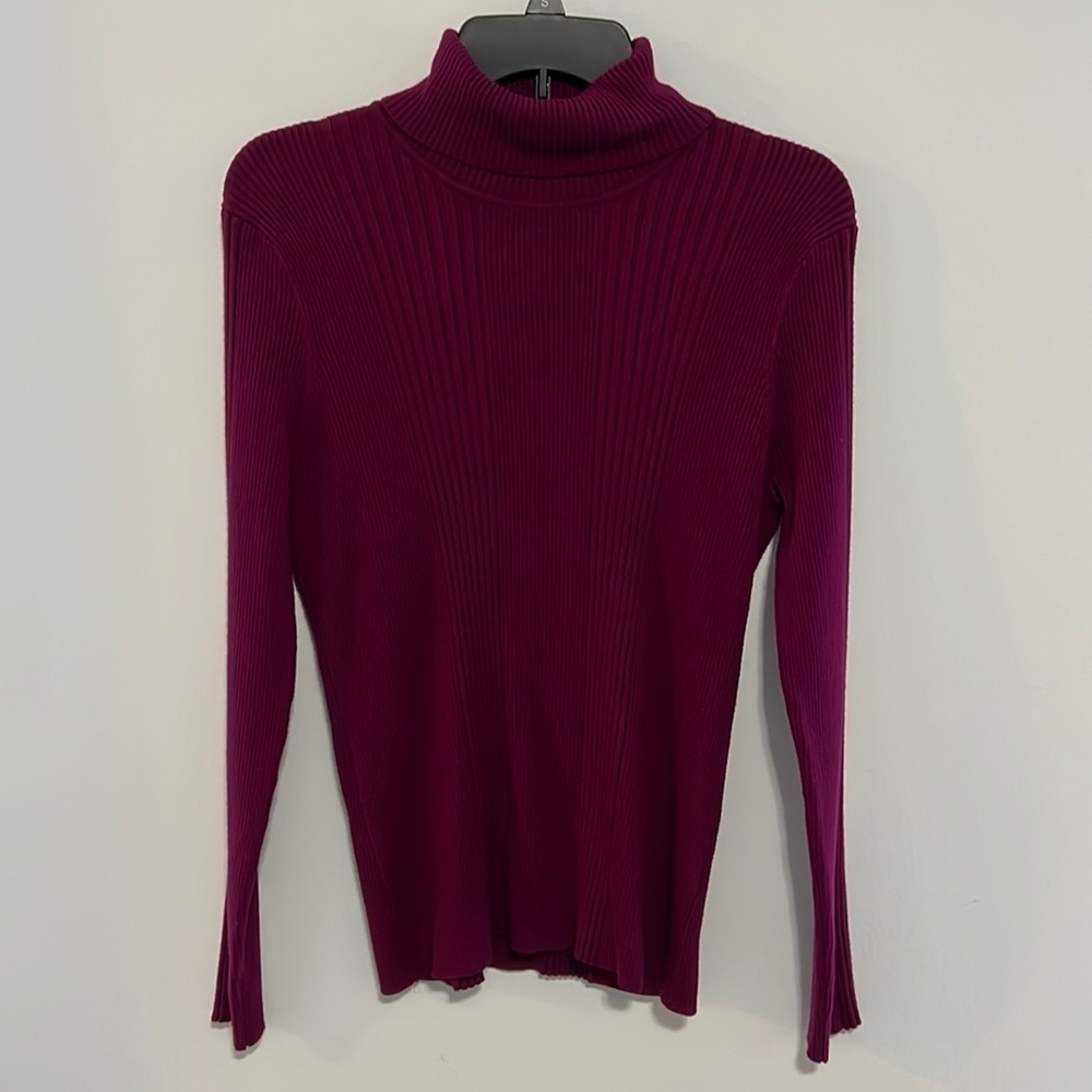 VICINITY Turtleneck Sweatshirt Fuchsia Size XL
